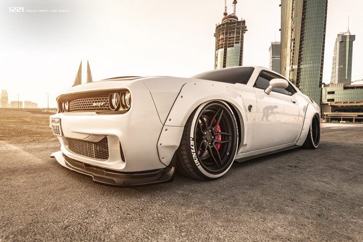Dodge Challenger Hellcat widebody forged concave wheels