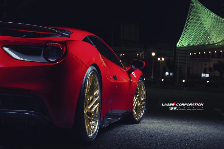 Ferrari 488 gtb spyder coupe forged concave wheels